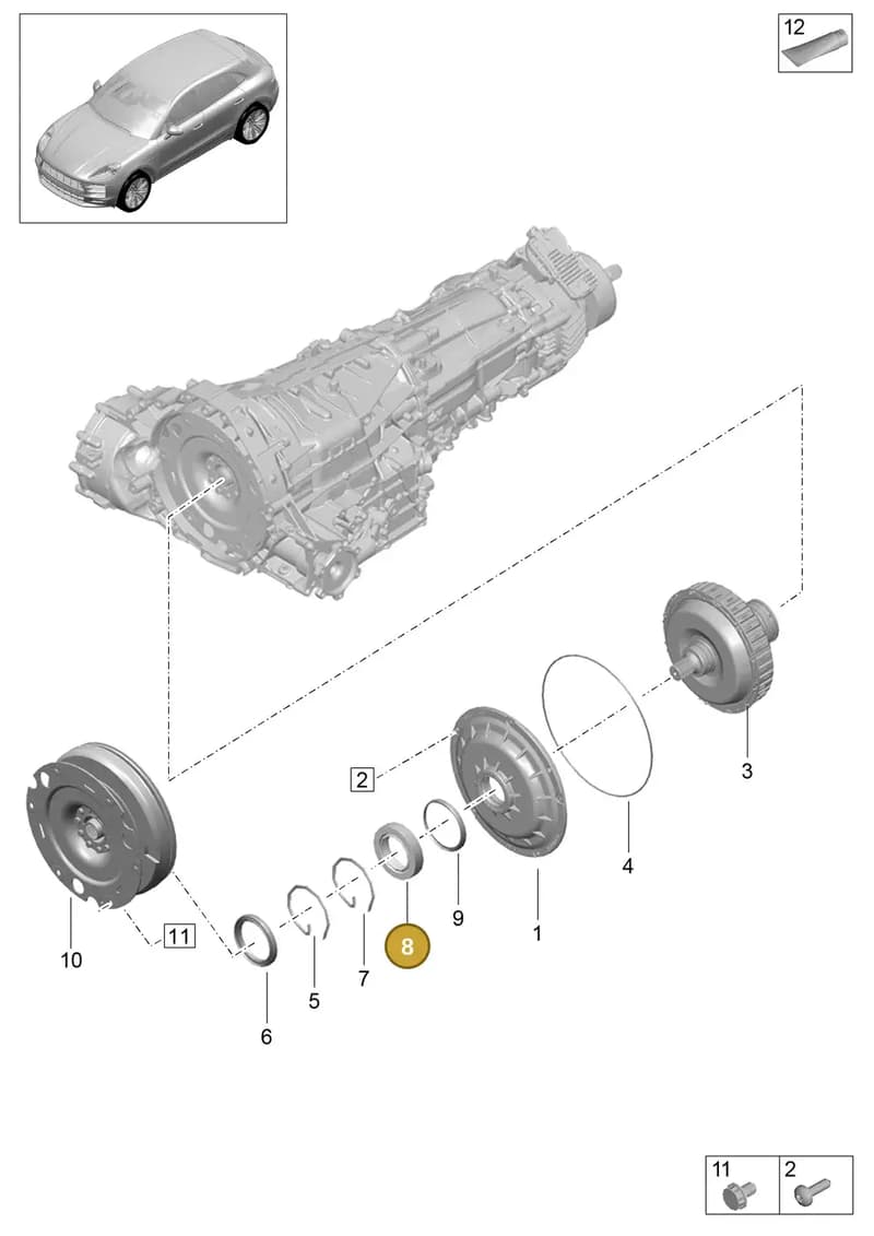 9A732326310 — Porsche Macan (2018-2022) diagram p52302200, position 8