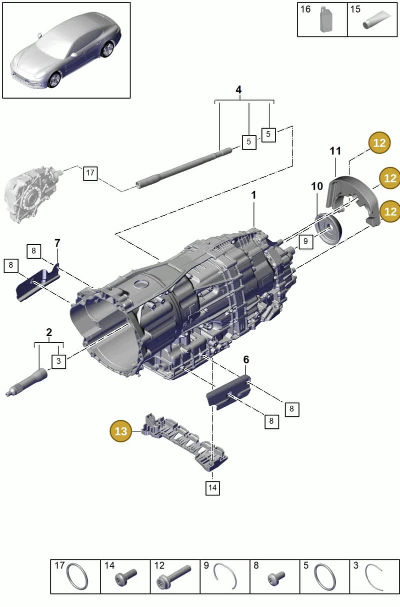 9A739919300 — Porsche Panamera (2016-2020) diagram p49320000, position 12+13