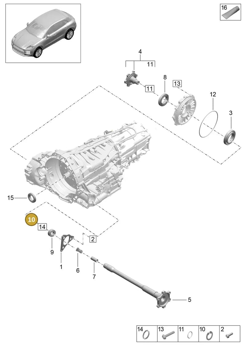 9A740929700 — Porsche Macan (2018-2022) diagram p52000060, position 10