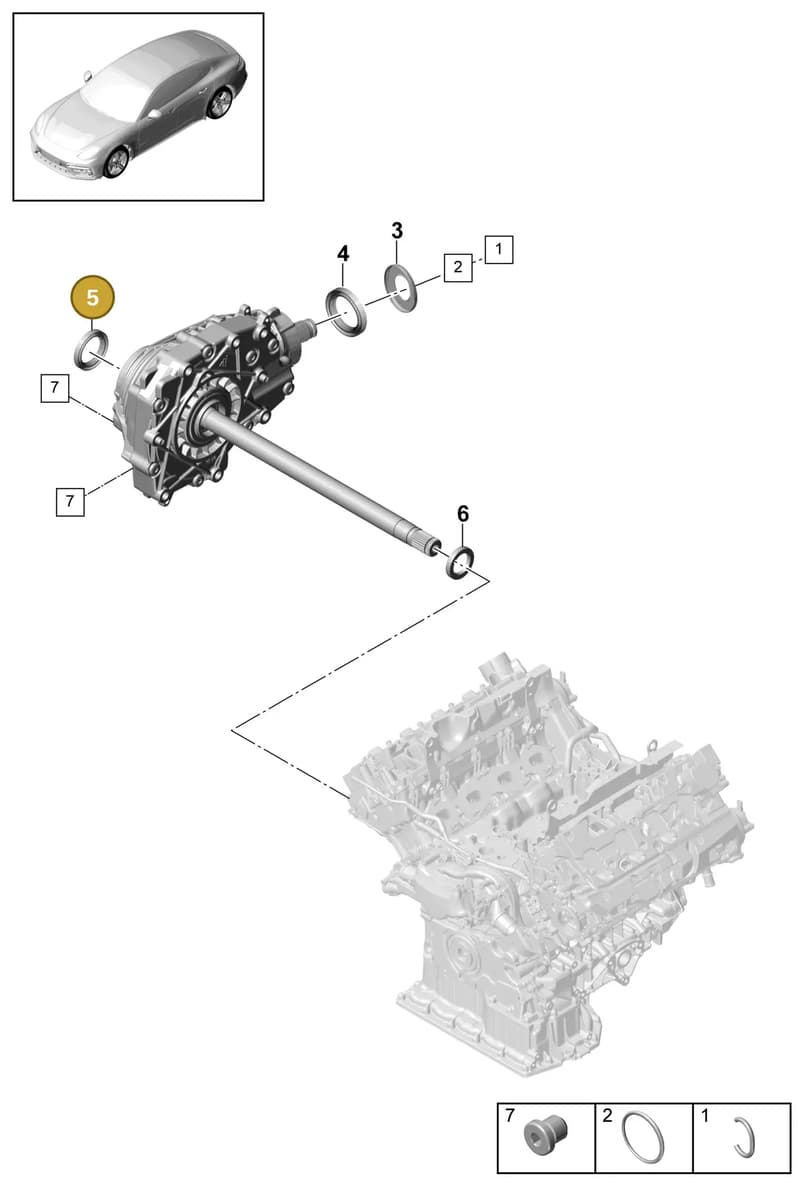 9A740939910 — Porsche Panamera (2016-2020) diagram p49305010, position 5