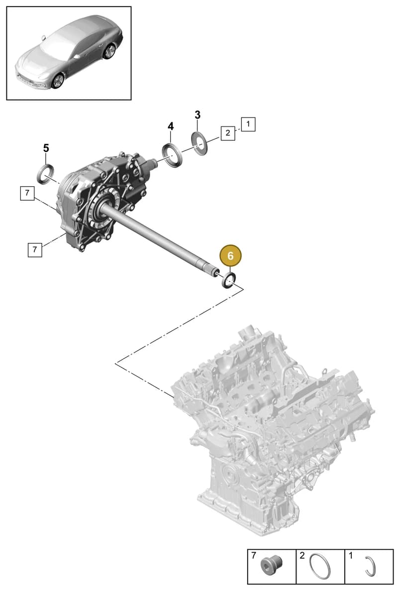 9A740952800 — Porsche Panamera (2016-2020) diagram p49305010, position 6