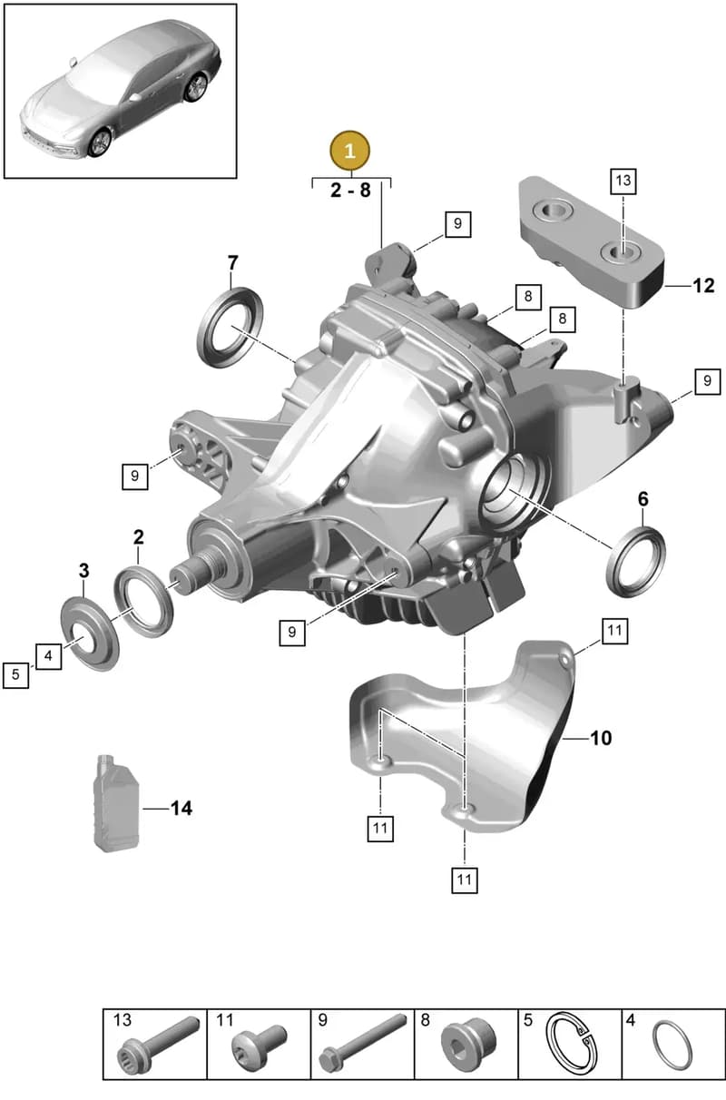 9A7507021D — Porsche Panamera (2016-2020) diagram p49305030, position 1