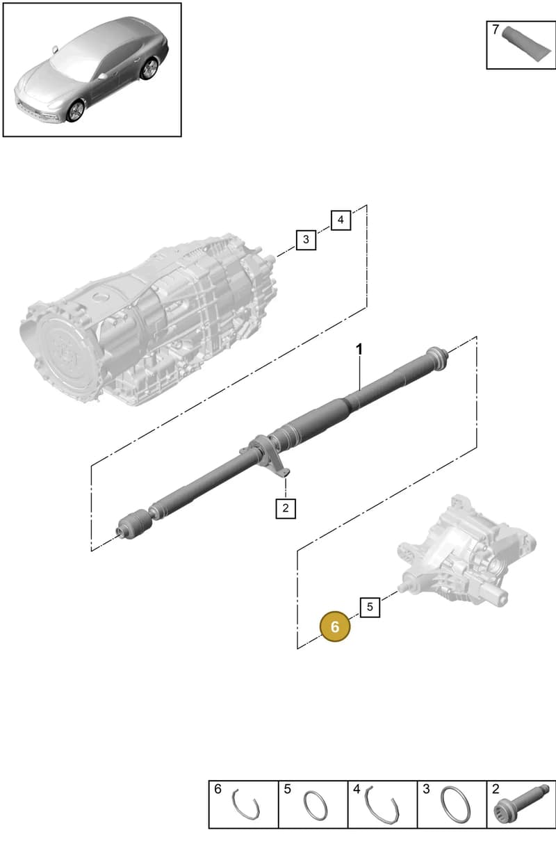 9A750730100 — Porsche Panamera (2016-2020) diagram p49305020, position 6