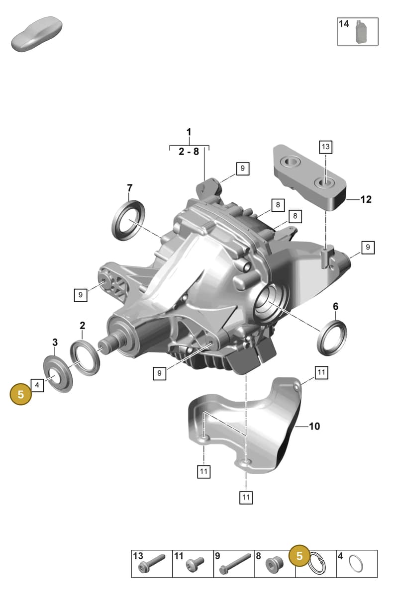 9A750730100 — Porsche Panamera (2023-2025) diagram p58305030, position 5
