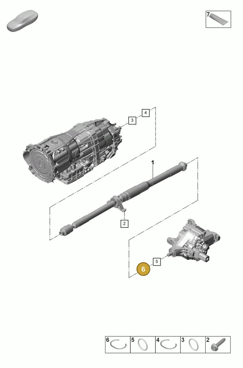 9A750730100 — Porsche Panamera (2023-2025) diagram p58305020, position 6