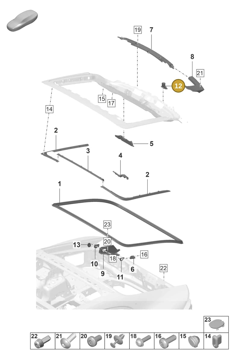 9A751226700 — Porsche Panamera (2020-2023) diagram p58803110, position 12