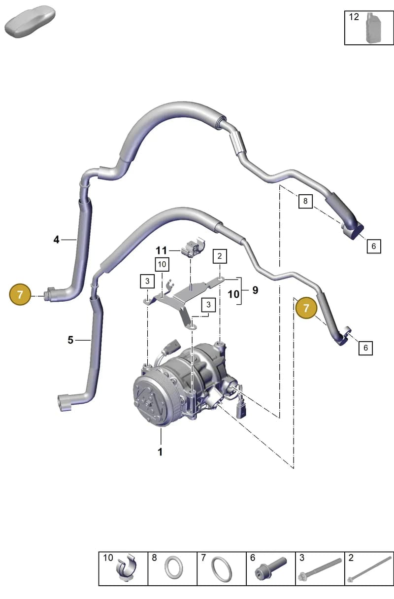 9A757374903 — Porsche Boxster Spyder (2019-2020) diagram p55814200, position 7