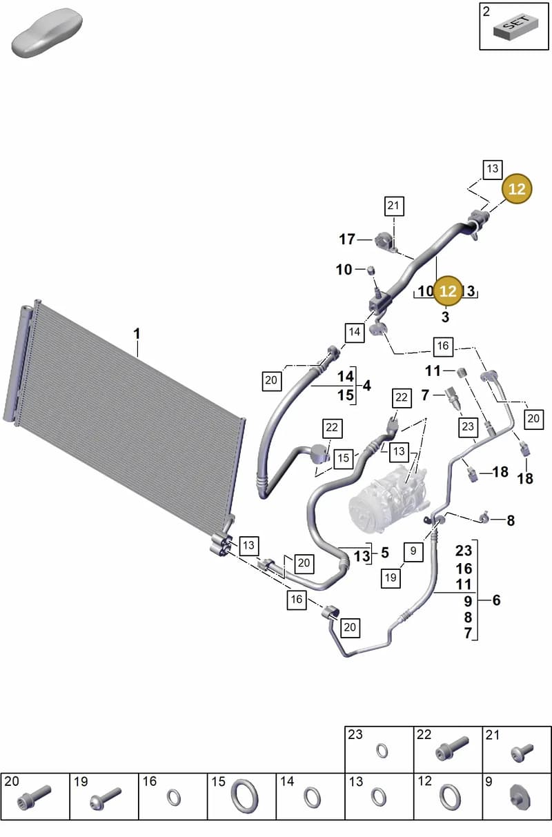 9A757374903 — Porsche Panamera (2023-2025) diagram p62814300, position 12