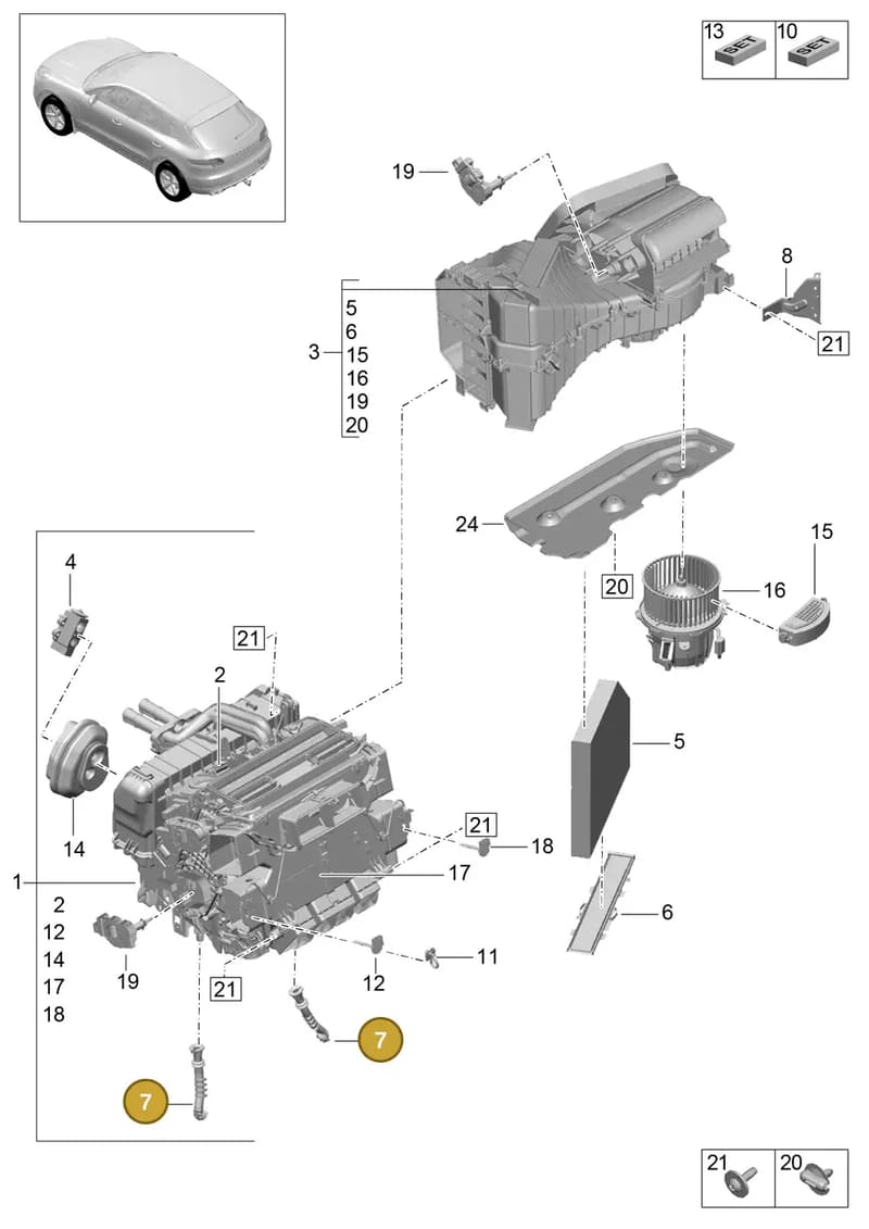 9A757390010 — Porsche Macan (2013-2018) diagram p44813050, position 7