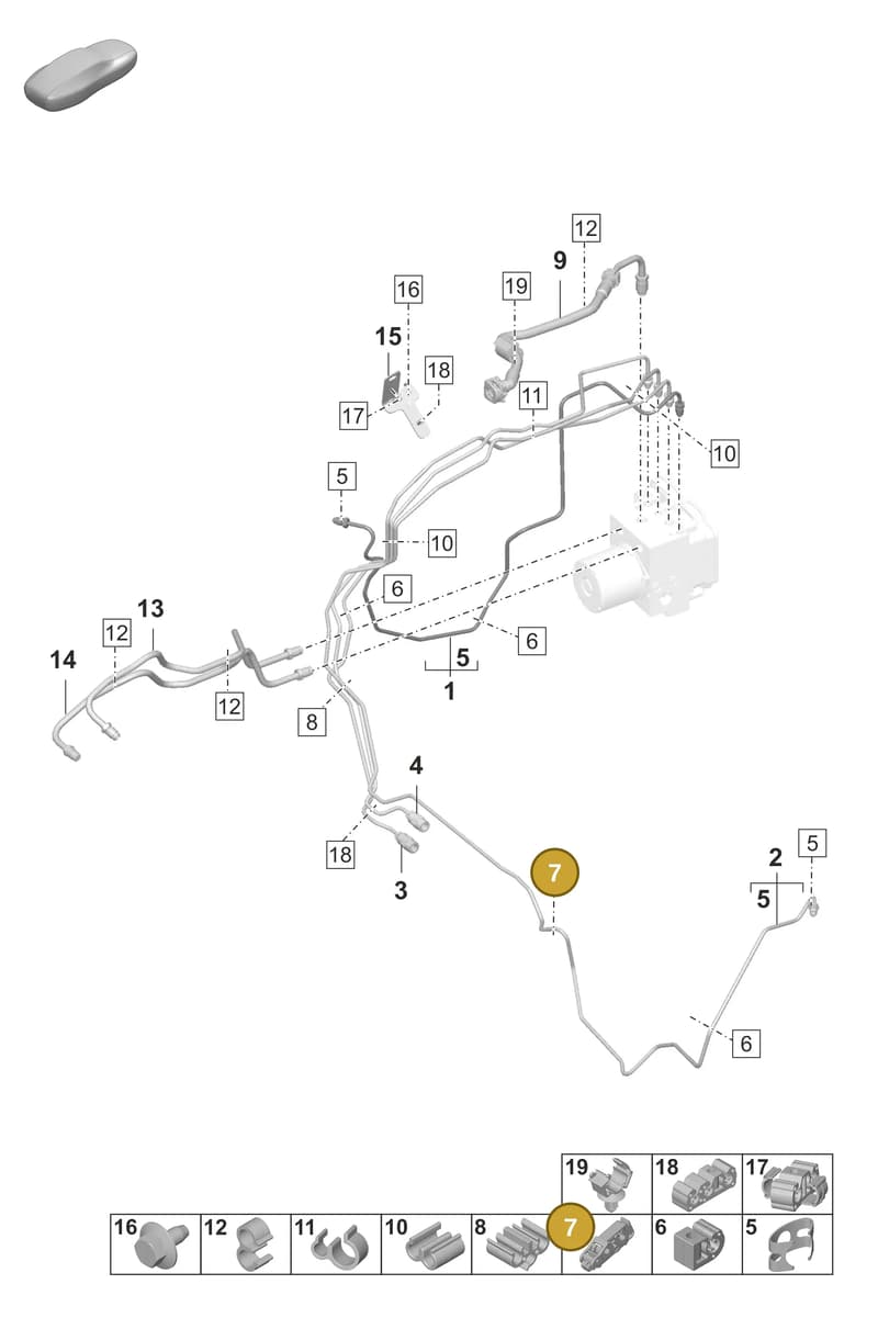 9A761179700 — Porsche Taycan Sport Turismo (2023-2025) diagram p56604010, position 7