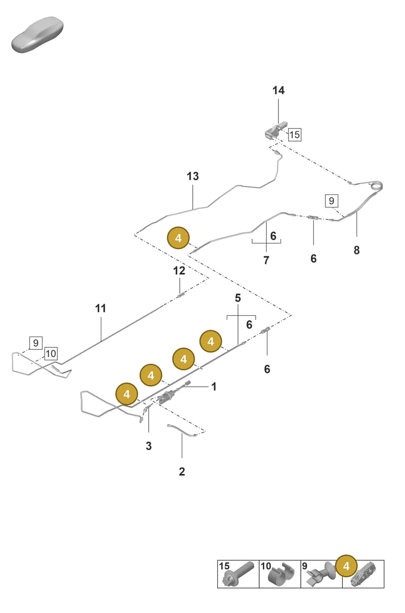 9A761179700 — Porsche 911 (2021-2022) diagram p59703000, position 4