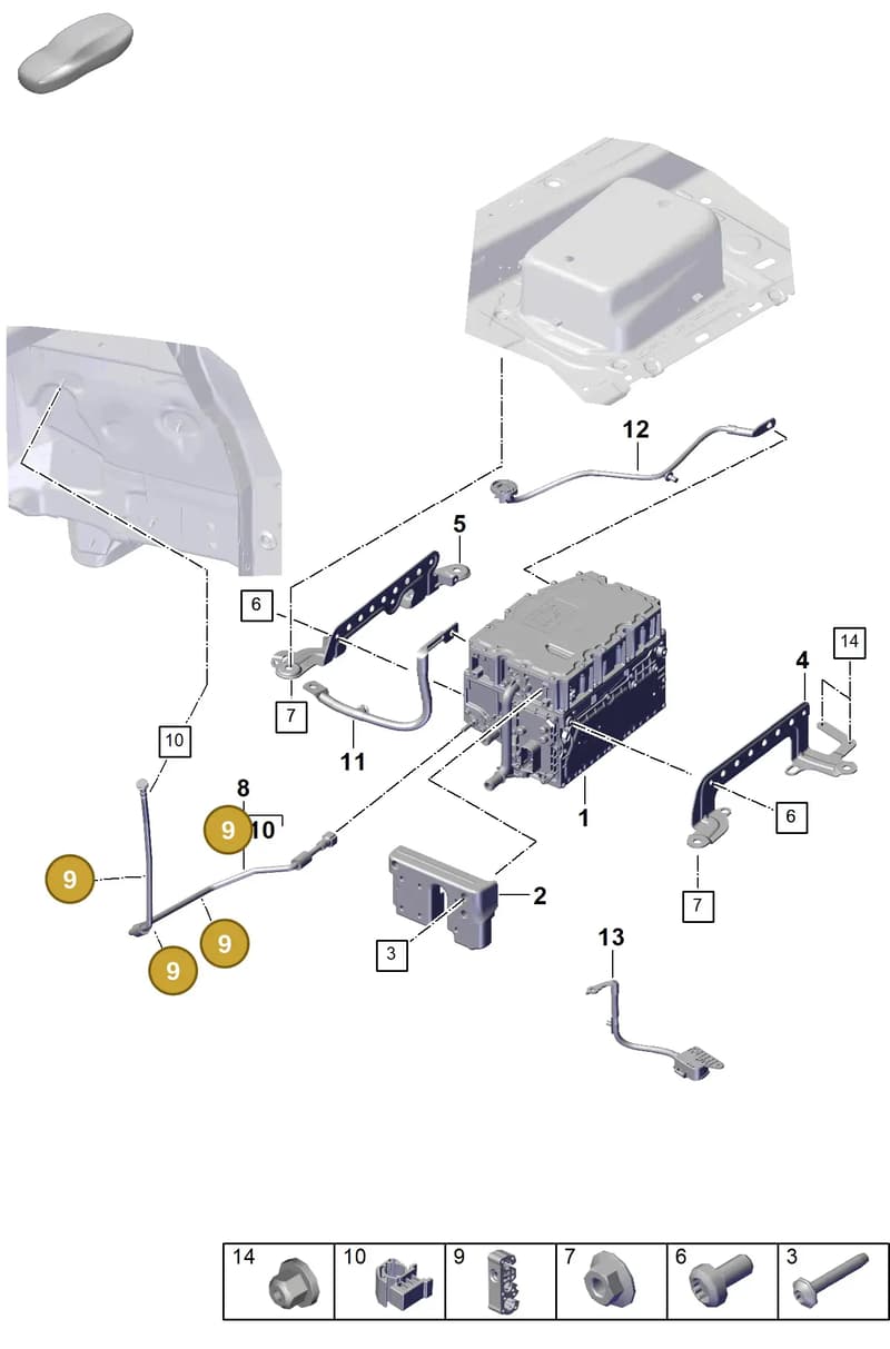 9A761673900 — Porsche Cayenne Coupe (2023-2023) diagram p60251300, position 9