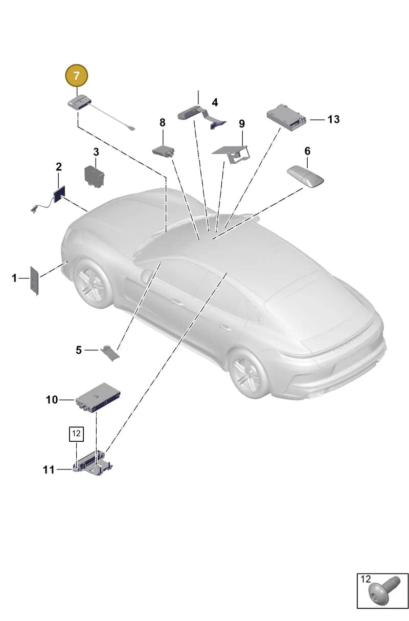 9A764772000 — Porsche Panamera (2023-2025) diagram p62911200, position 7
