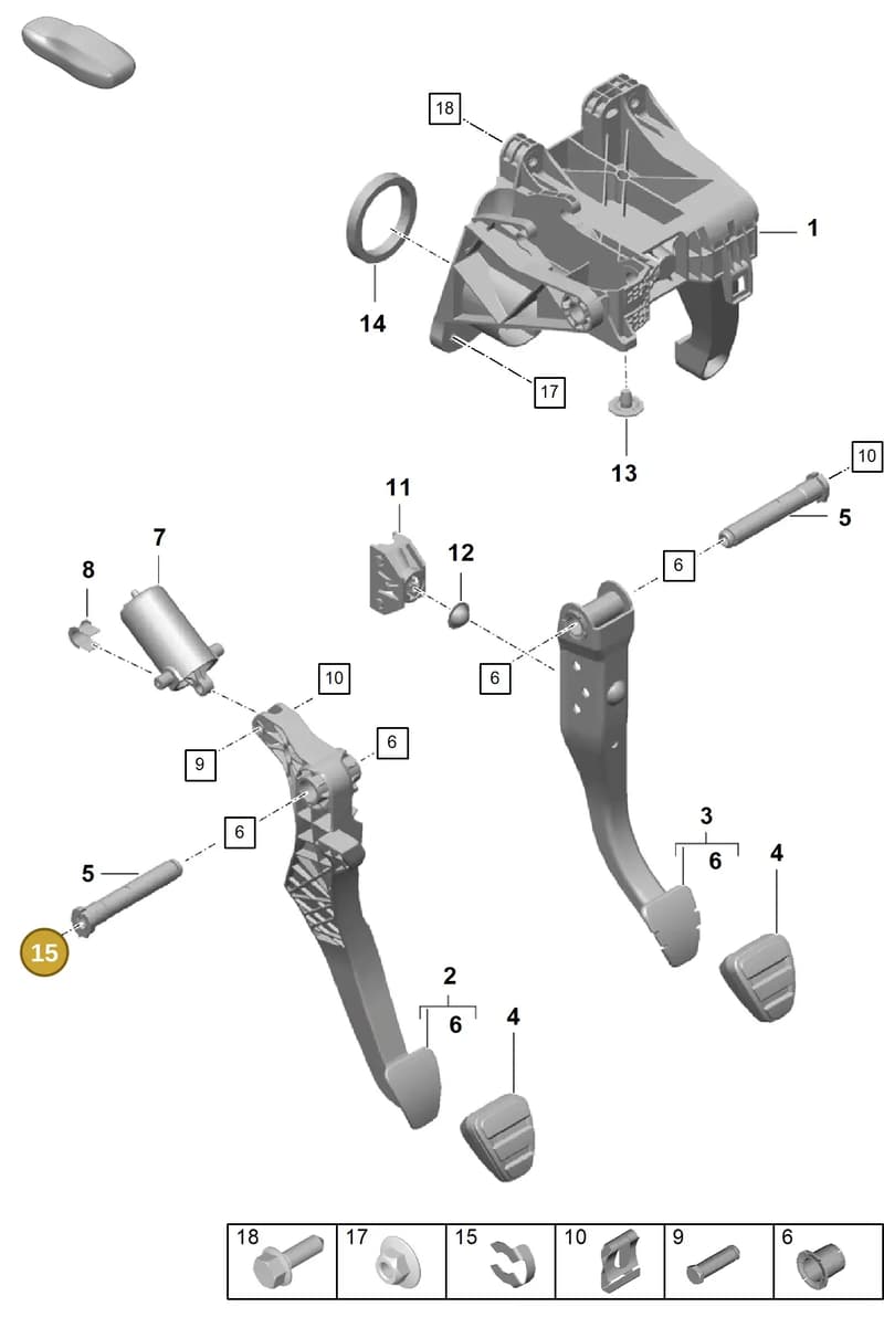 9A772143100 — Porsche Boxster Spyder (2019-2020) diagram p55702000, position 15