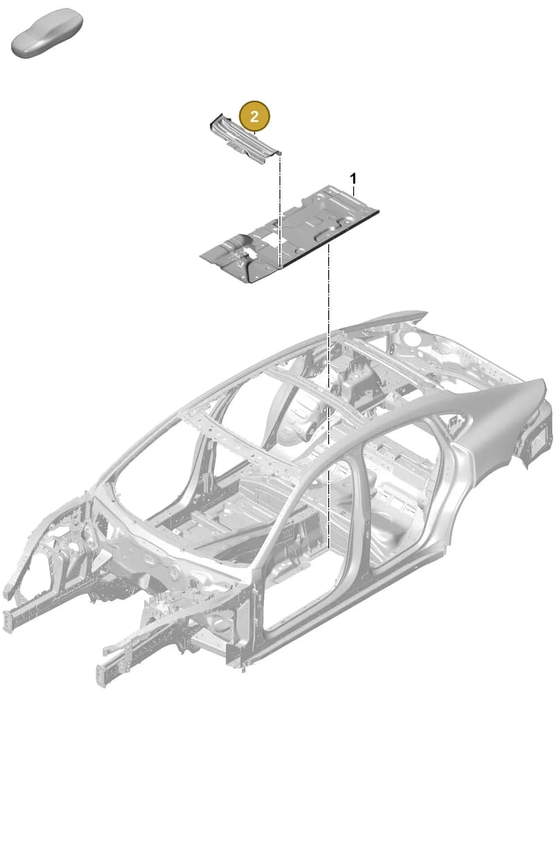 9A780244300GRV — Porsche Panamera (2023-) diagram p62801200, position 2