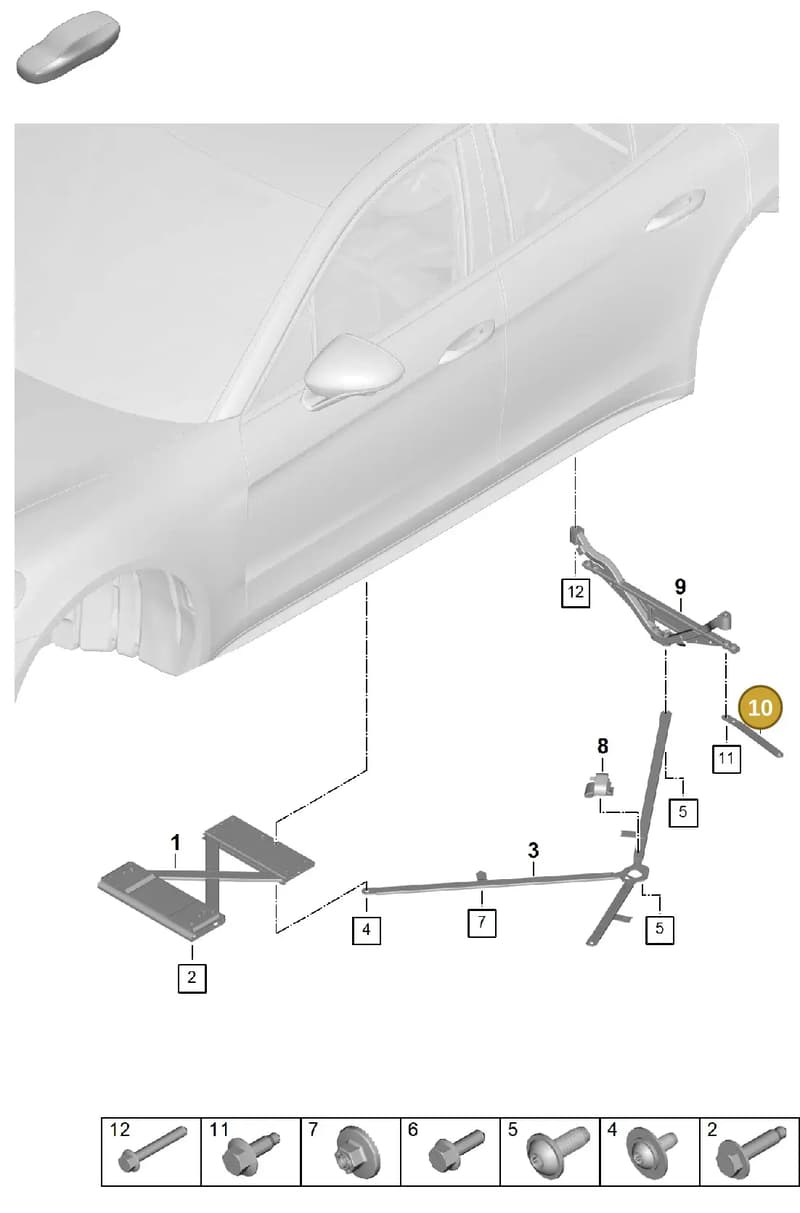 9A780322801 — Porsche Panamera (2023-2025) diagram p62801175, position 10