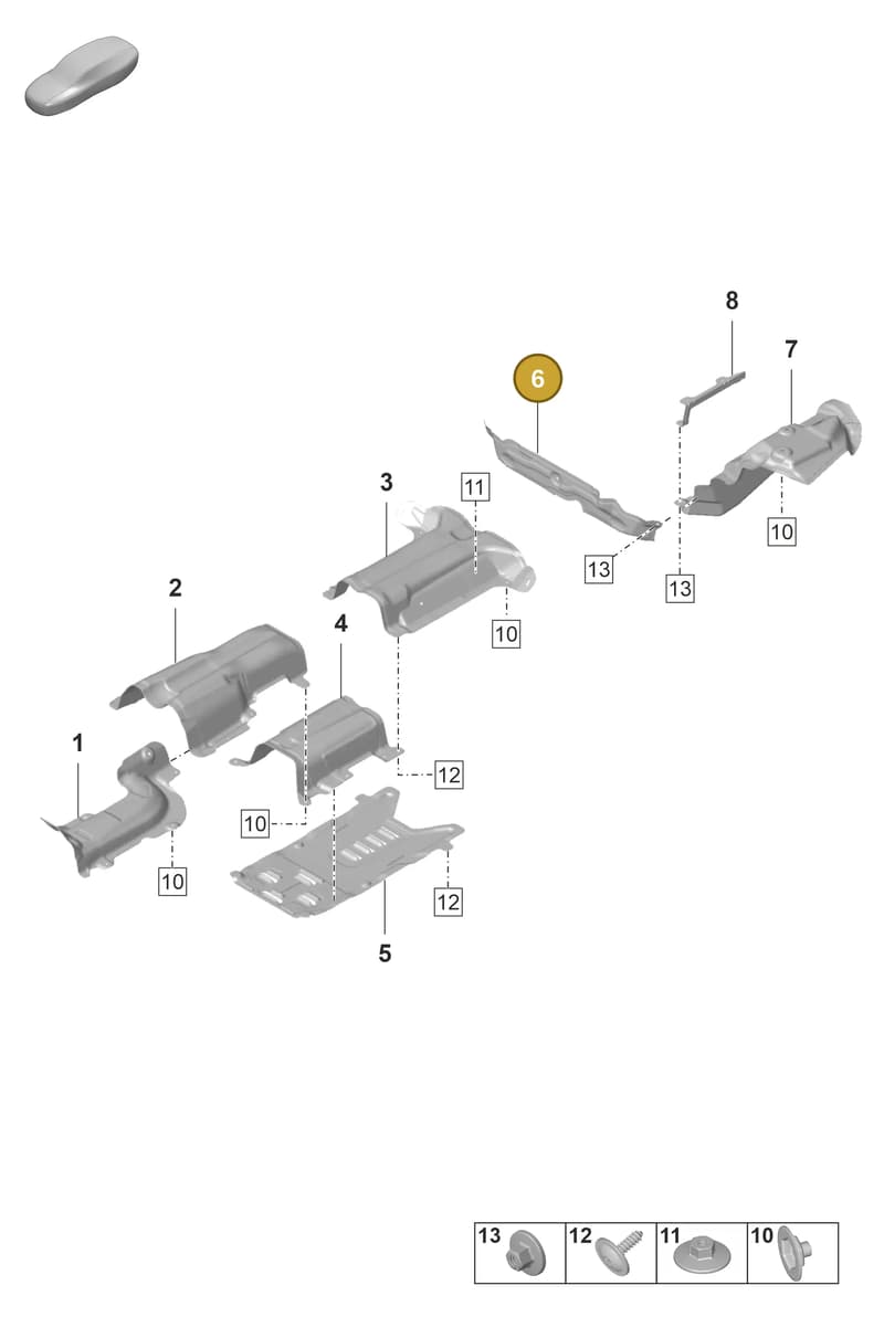 9A780416703 — Porsche Panamera (2020-2023) diagram p58801800, position 6
