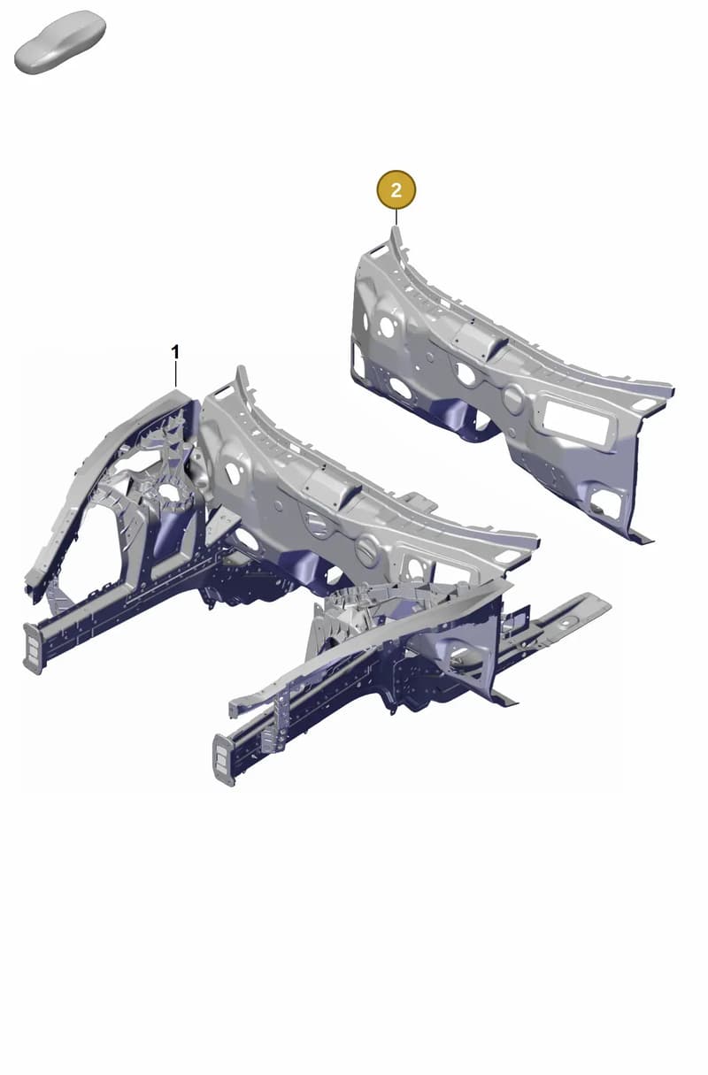 9A7806430AYGRV — Porsche Panamera (2023-) diagram p62801100, position 2