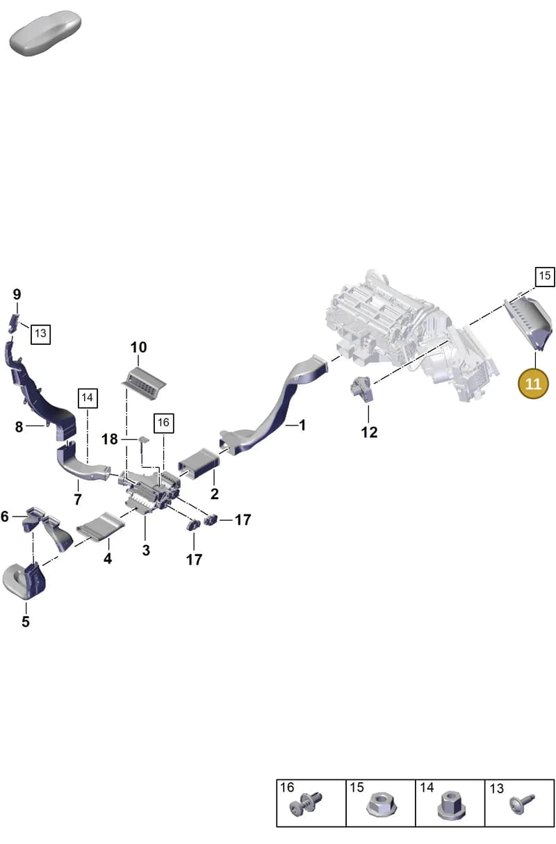 9A781512900 — Porsche Panamera (2023-2025) diagram p62813710, position 11