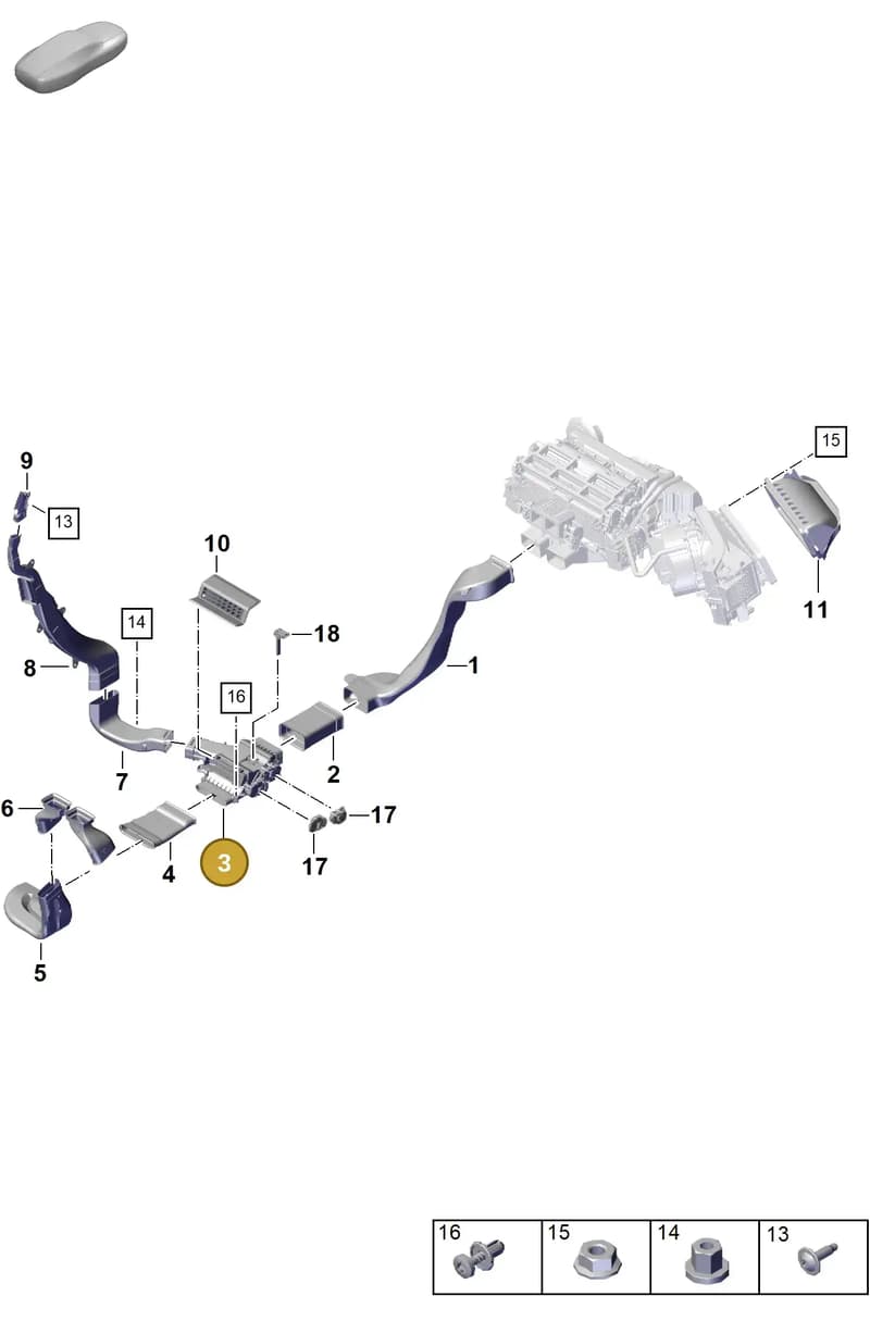9A781532510 — Porsche Panamera (2020-2023) diagram p58813900, position 3