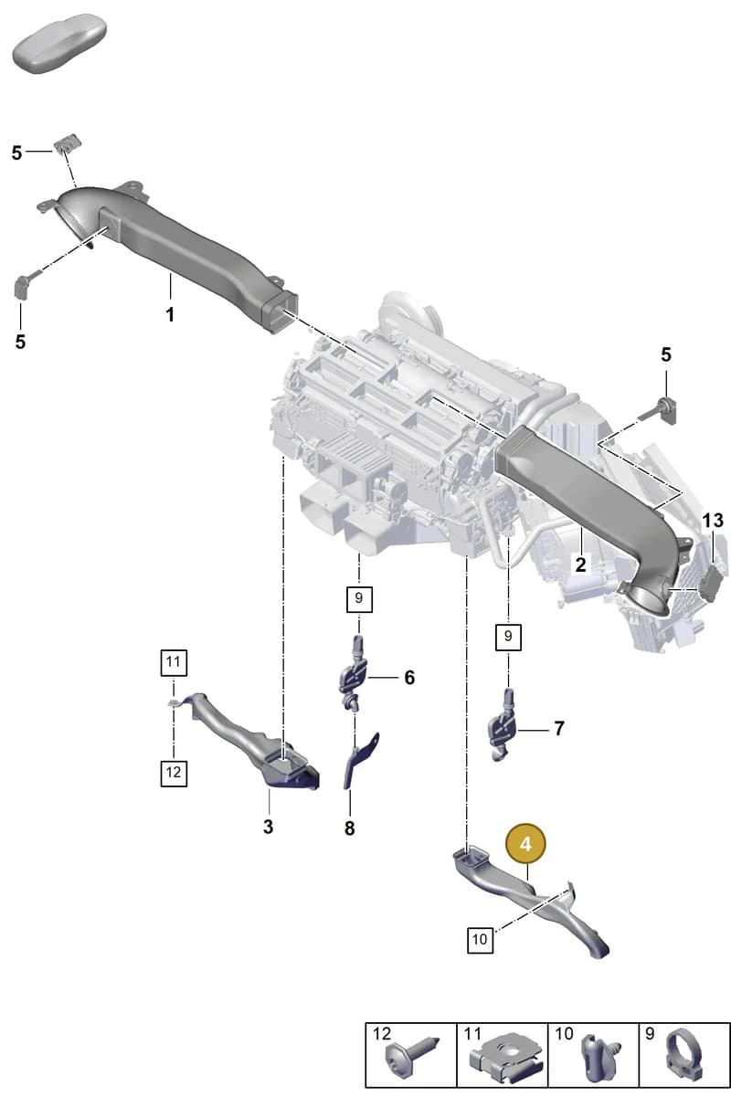 9A781915110 — Porsche Panamera (2023-2025) diagram p62813610, position 4