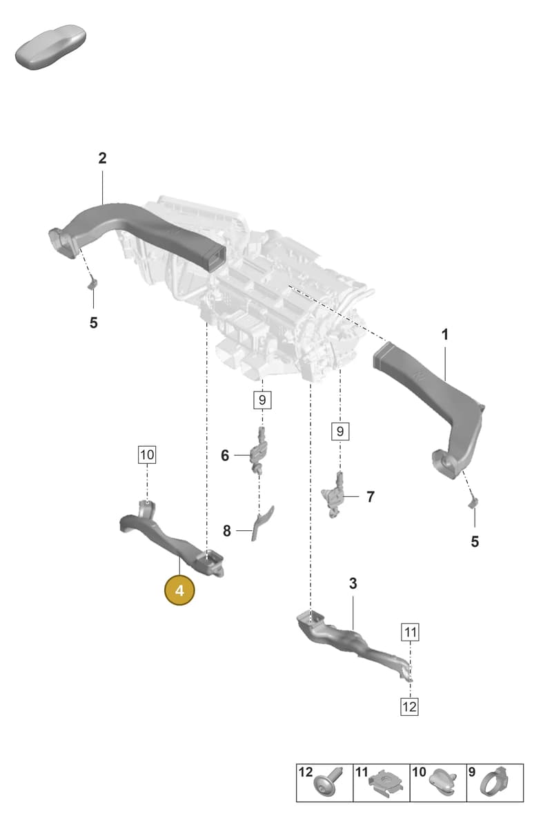 9A781915110 — Porsche Panamera (2023-2025) diagram p58813850, position 4