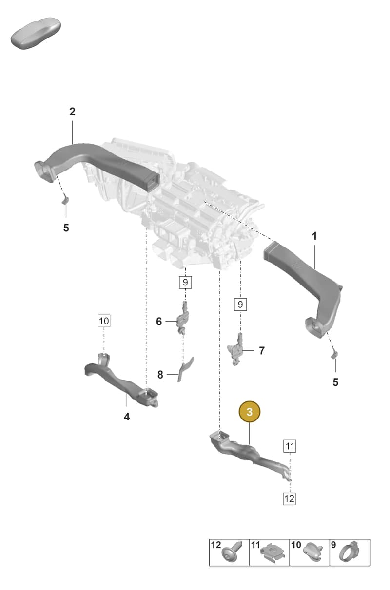 9A781915210 — Porsche Panamera (2023-2025) diagram p58813850, position 3