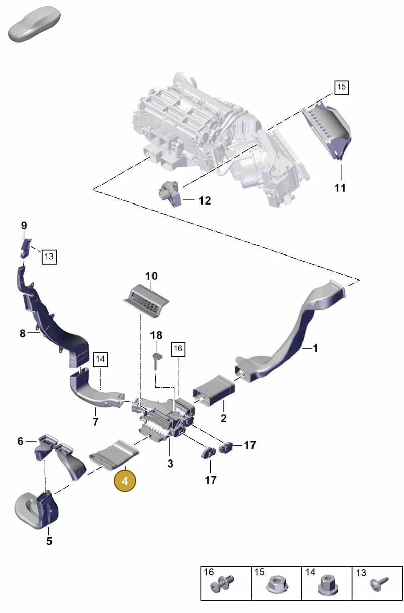 9A781934700 — Porsche Panamera (2023-2025) diagram p62813700, position 4