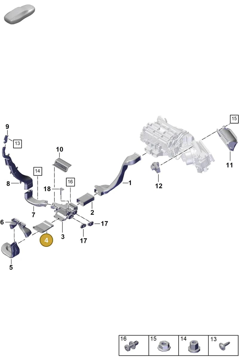 9A781934800 — Porsche Panamera (2023-2025) diagram p62813710, position 4