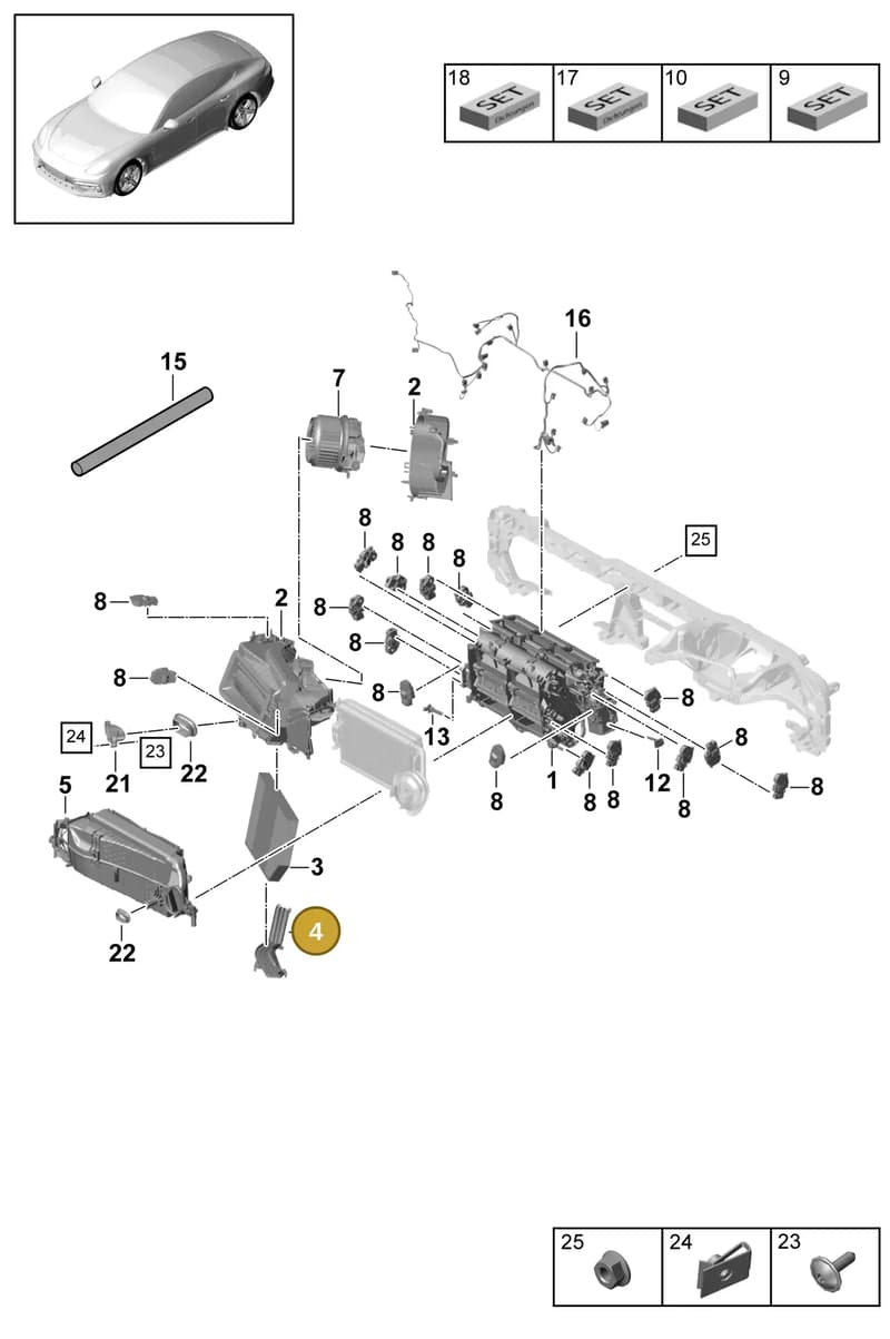 9A781942200 — Porsche Panamera (2016-2020) diagram p49814000, position 4