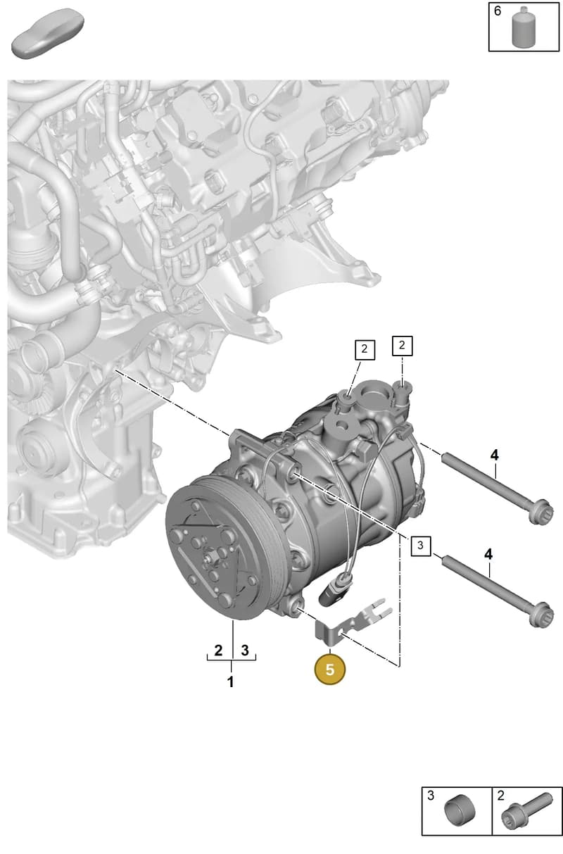 9A781956700 — Porsche Panamera (2023-2025) diagram p62814100, position 5