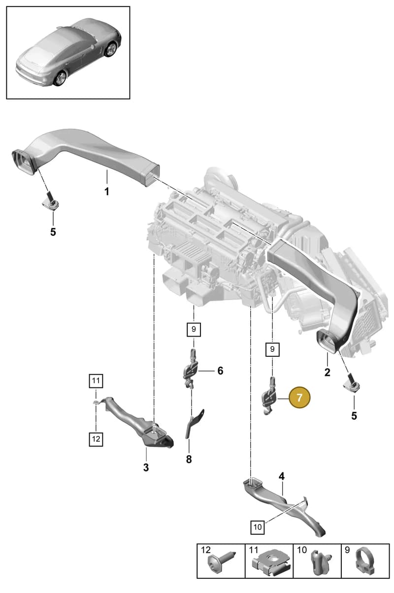 9A781963300 — Porsche Panamera (2016-2020) diagram p49813090, position 7