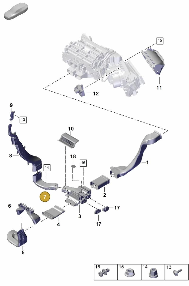 9A781963300 — Porsche Panamera (2023-2025) diagram p62813700, position 7