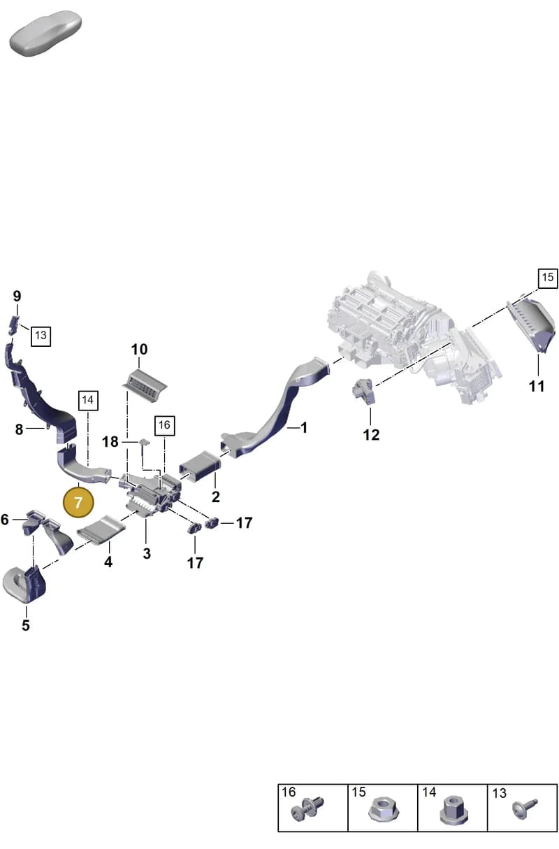 9A781963400 — Porsche Panamera (2023-2025) diagram p62813710, position 7