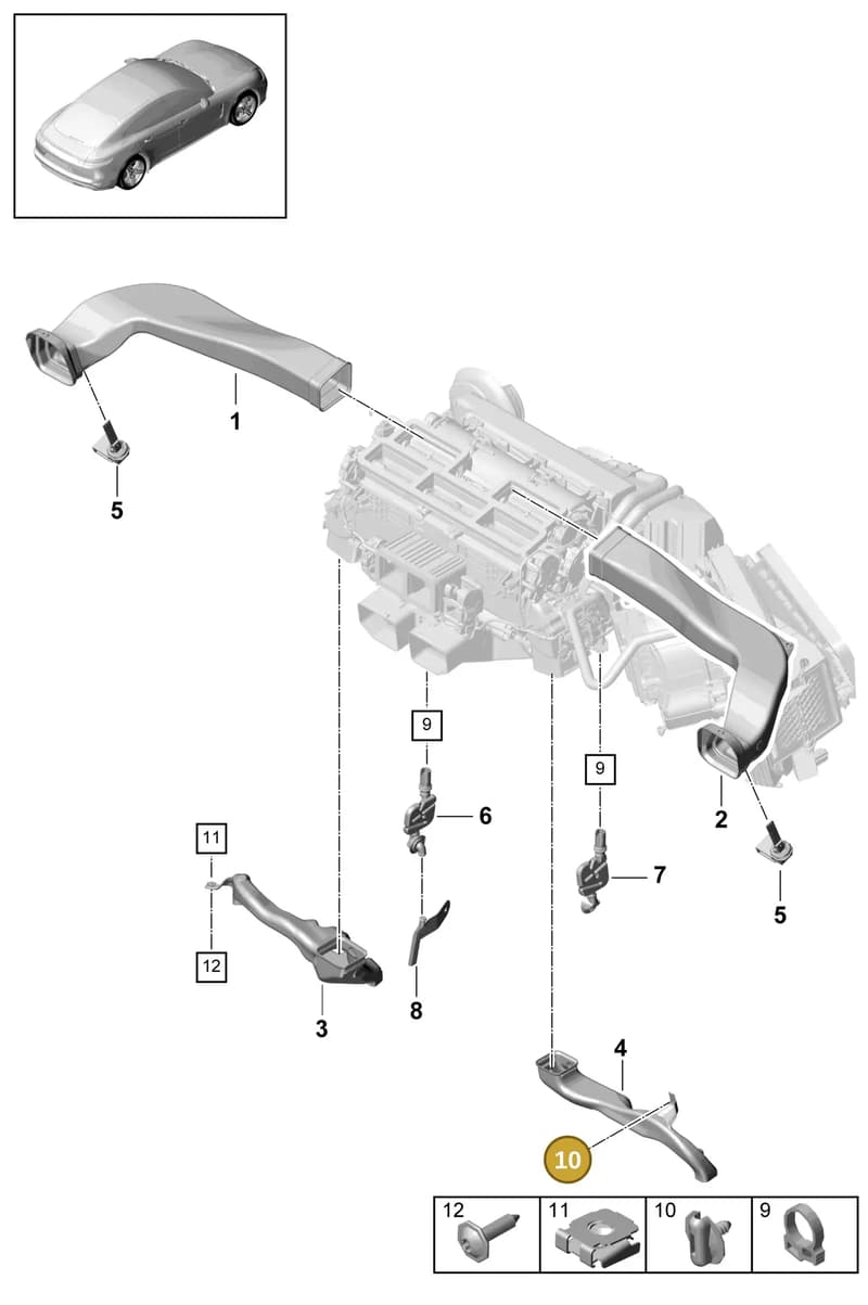 9A781992400 — Porsche Panamera (2016-2020) diagram p49813090, position 10