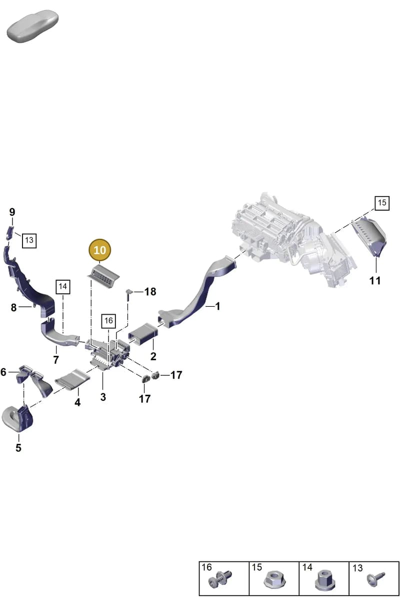 9A781992400 — Porsche Panamera (2020-2023) diagram p58813900, position 10
