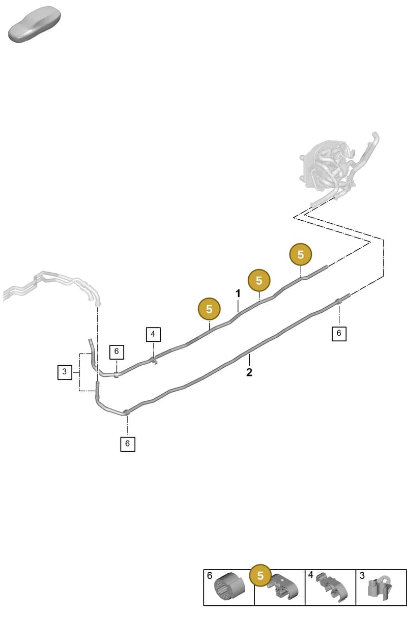 9A782005500 — Porsche Panamera (2023-2025) diagram p62815200, position 5