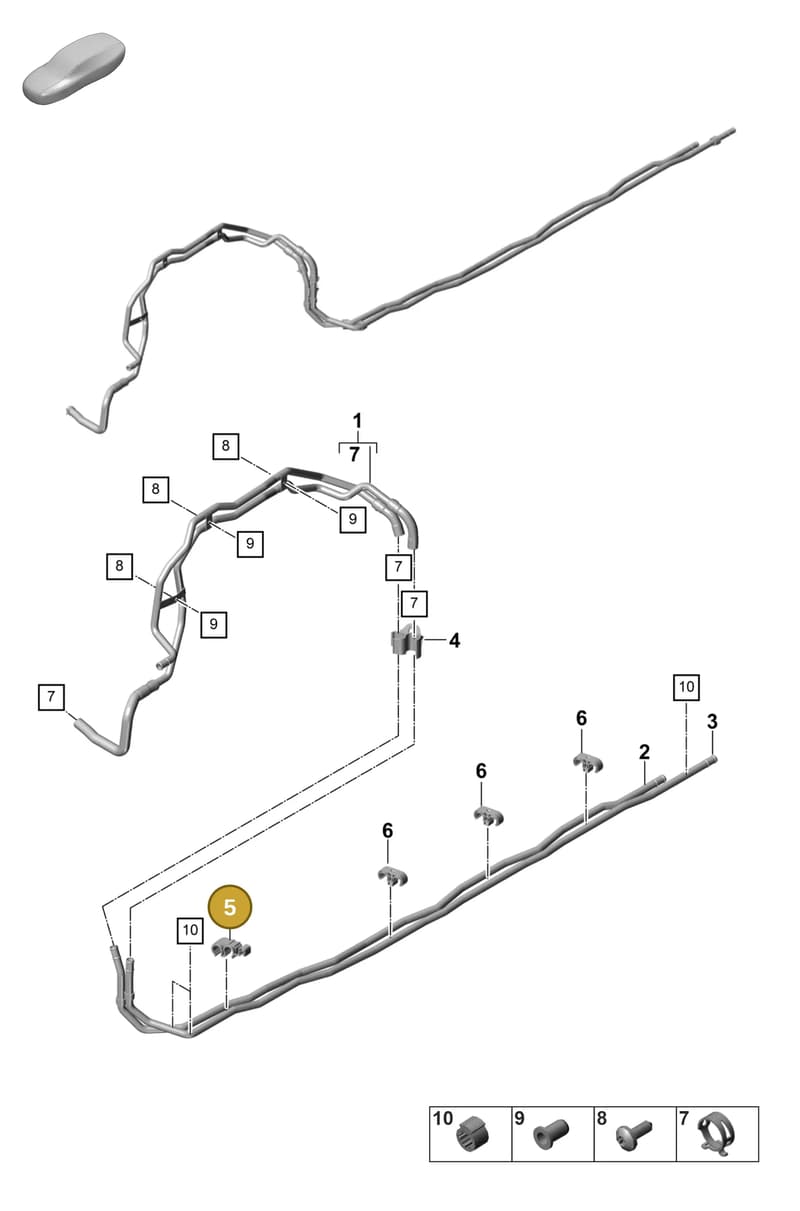 9A782005600 — Porsche Panamera (2020-2023) diagram p58815250, position 5