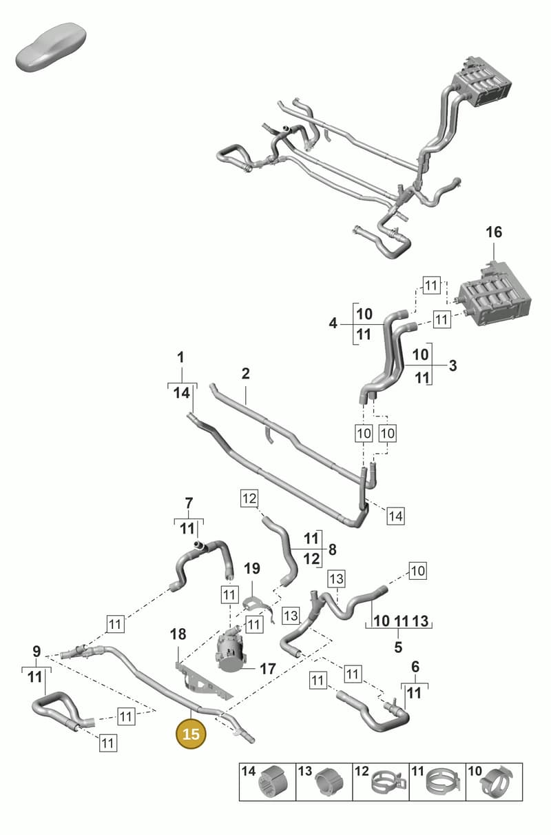 9A782044402 — Porsche Panamera (2020-2023) diagram p58815100, position 15