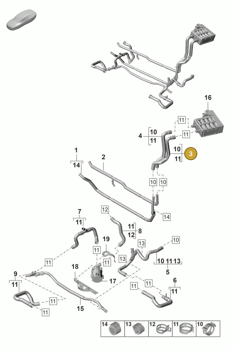 9A782052500 — Porsche Panamera (2020-2023) diagram p58815100, position 3