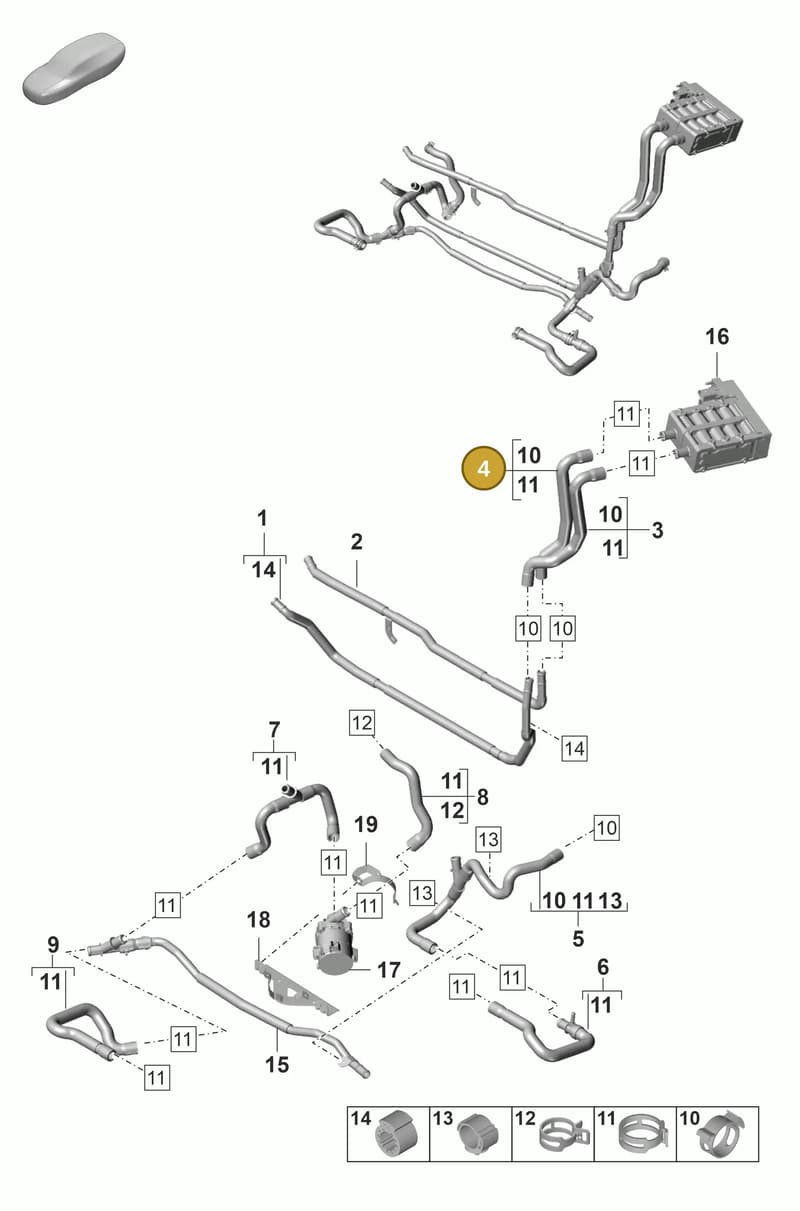 9A782052700 — Porsche Panamera (2020-2023) diagram p58815100, position 4