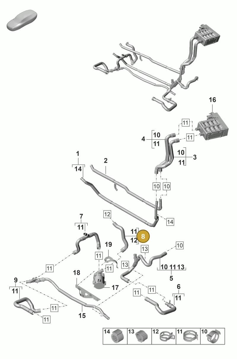 9A7820595 — Porsche Panamera (2020-2023) diagram p58815100, position 8