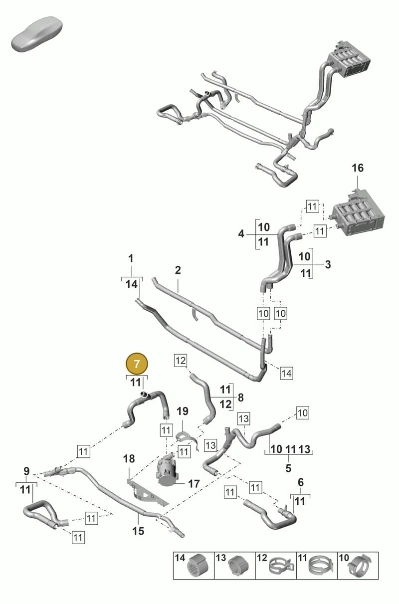 9A7820596 — Porsche Panamera (2020-2023) diagram p58815100, position 7