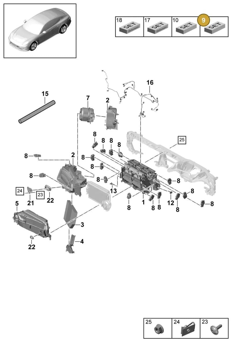 9A782067900 — Porsche Panamera (2016-2020) diagram p49814000, position 9