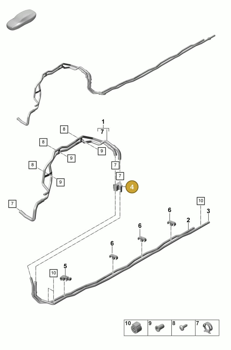 9A782076100 — Porsche Panamera (2020-2023) diagram p58815200, position 4