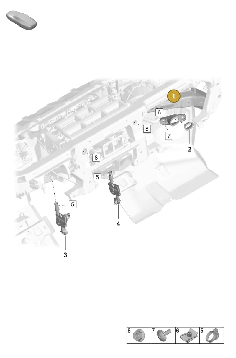 9A782076910 — Porsche Panamera (2023-2025) diagram p58814050, position 1