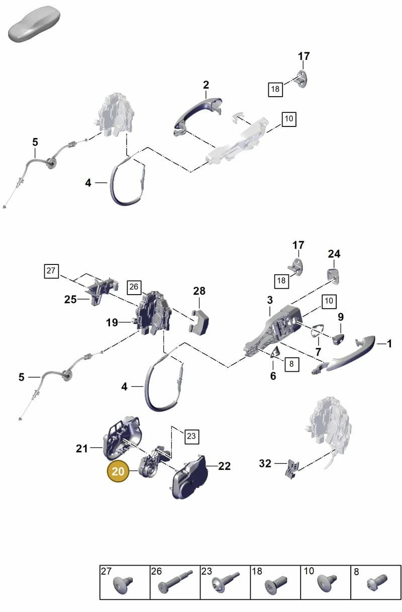 9A7837059 — Porsche Panamera (2023-2025) diagram p62804200, position 20