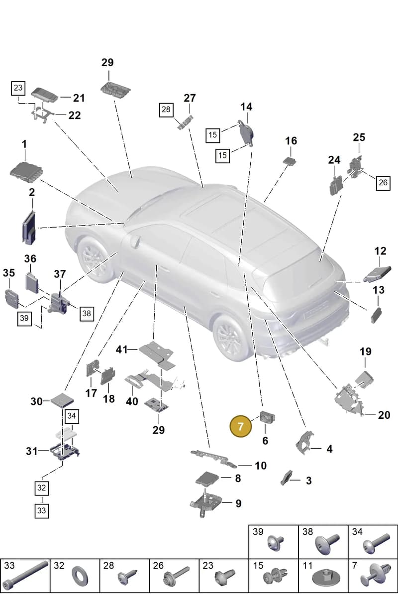 9A783721600 — Porsche Cayenne (2017-2023) diagram p51901003, position 7