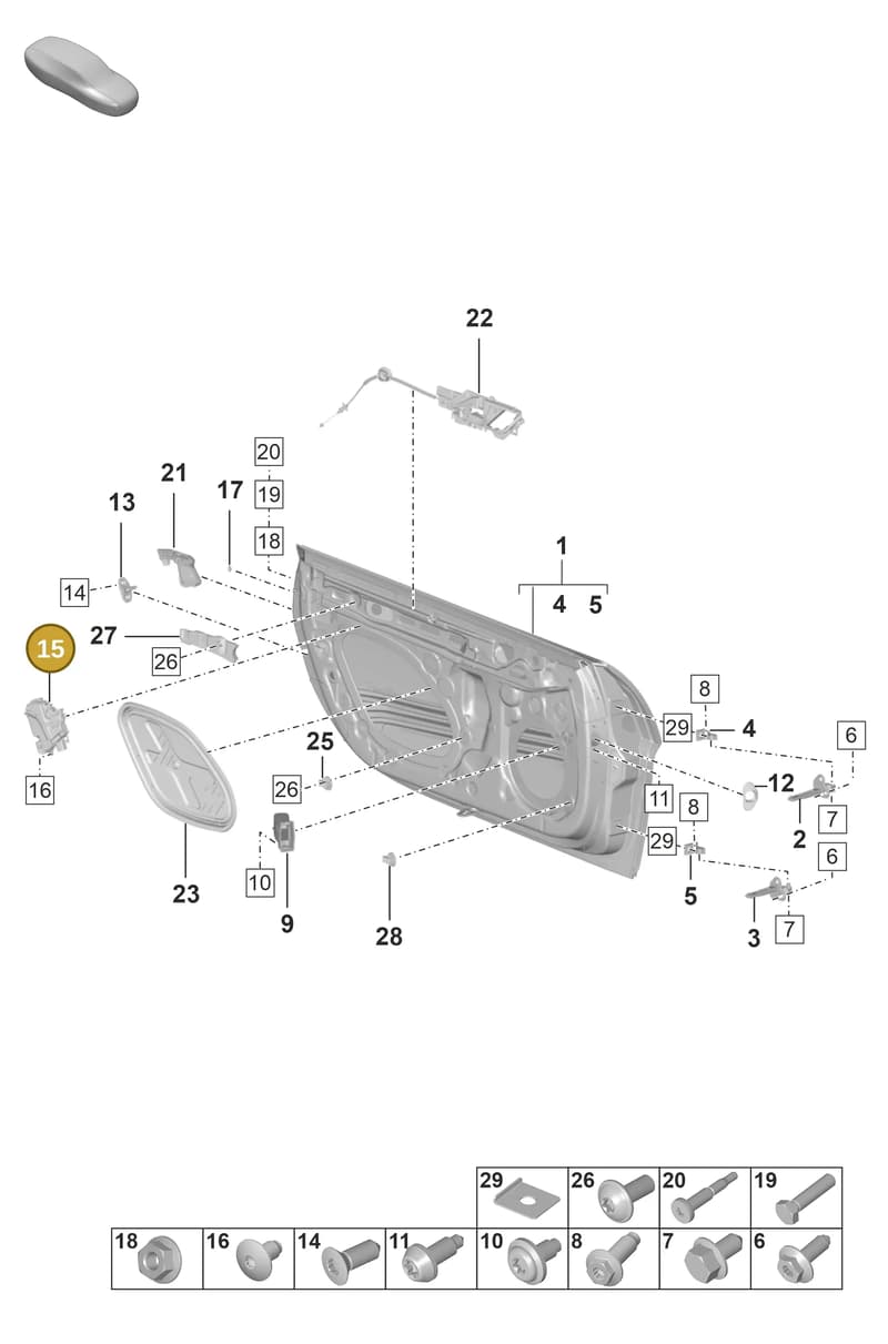 9A783741605 — Porsche 911 (2021-2022) diagram p59804010, position 15