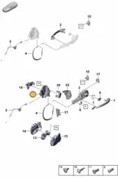 9A783911507 Porsche Door Lock